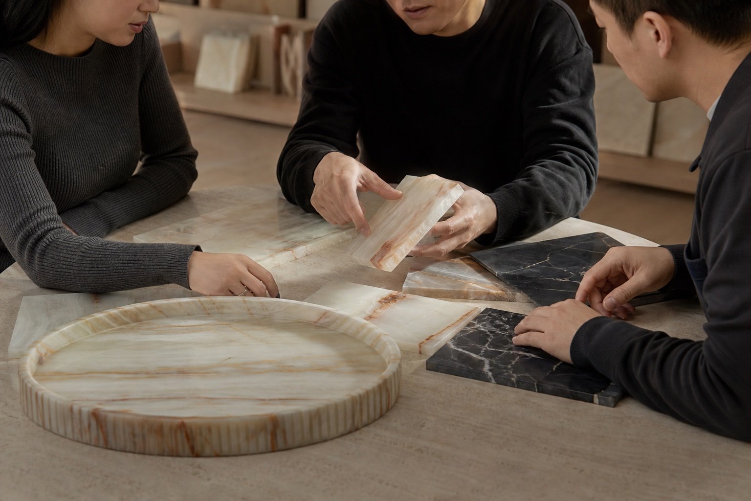 Representative illustration of a natural stone material discussion