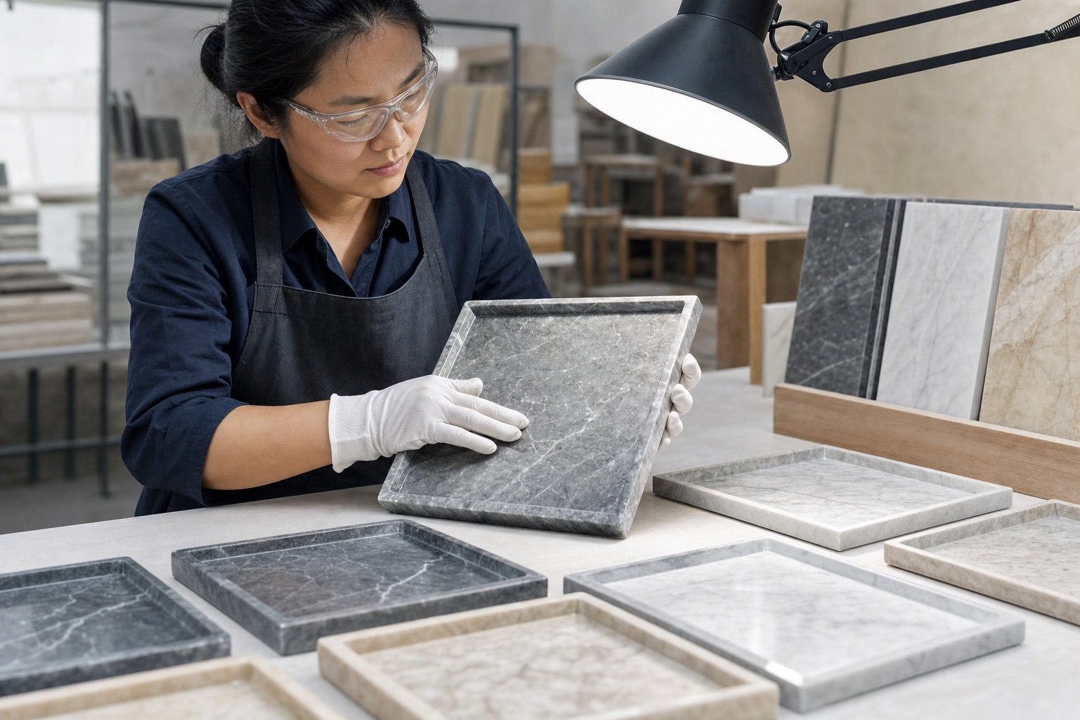 Representative illustration of visual surface and finish inspection