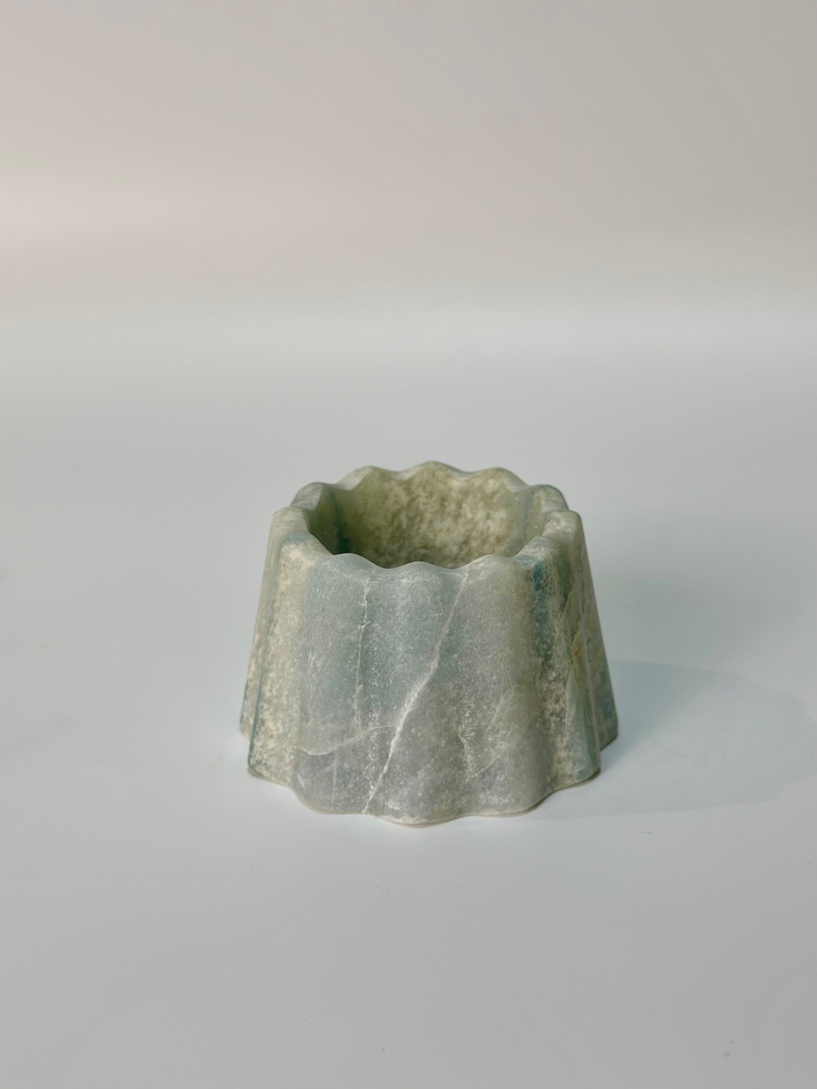 Green Fluted Bowl natural stone wholesale product