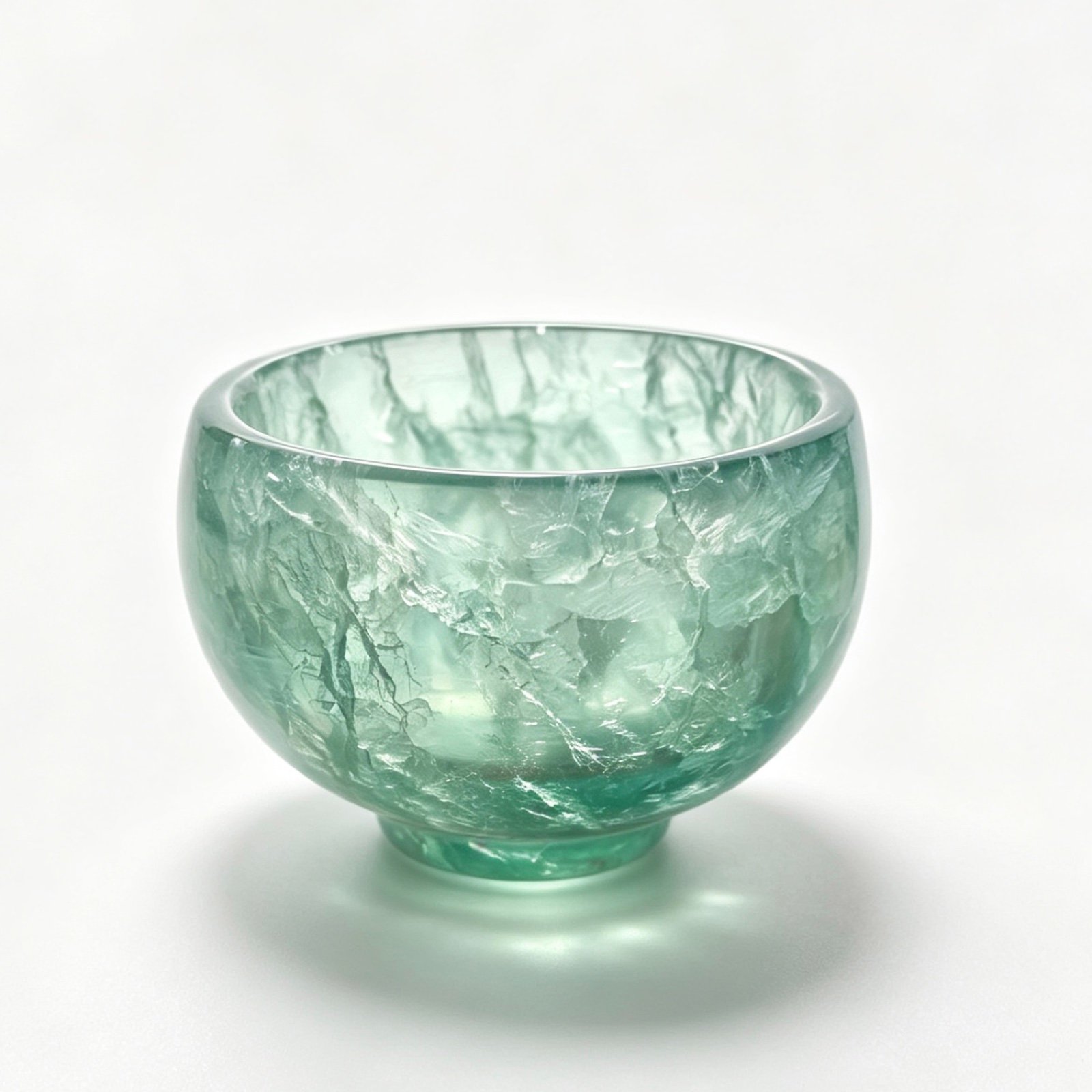 Green Glass Stone Bowl natural stone wholesale product