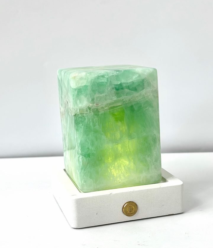 Green Yellow Block On Base natural stone wholesale product
