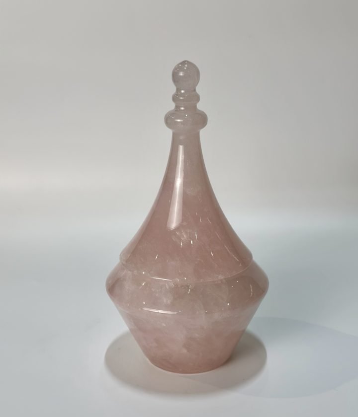 Pink Lidded Vase natural stone wholesale product