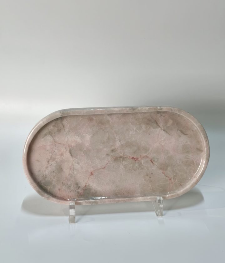Pink Oval Stand Plaque natural stone wholesale product