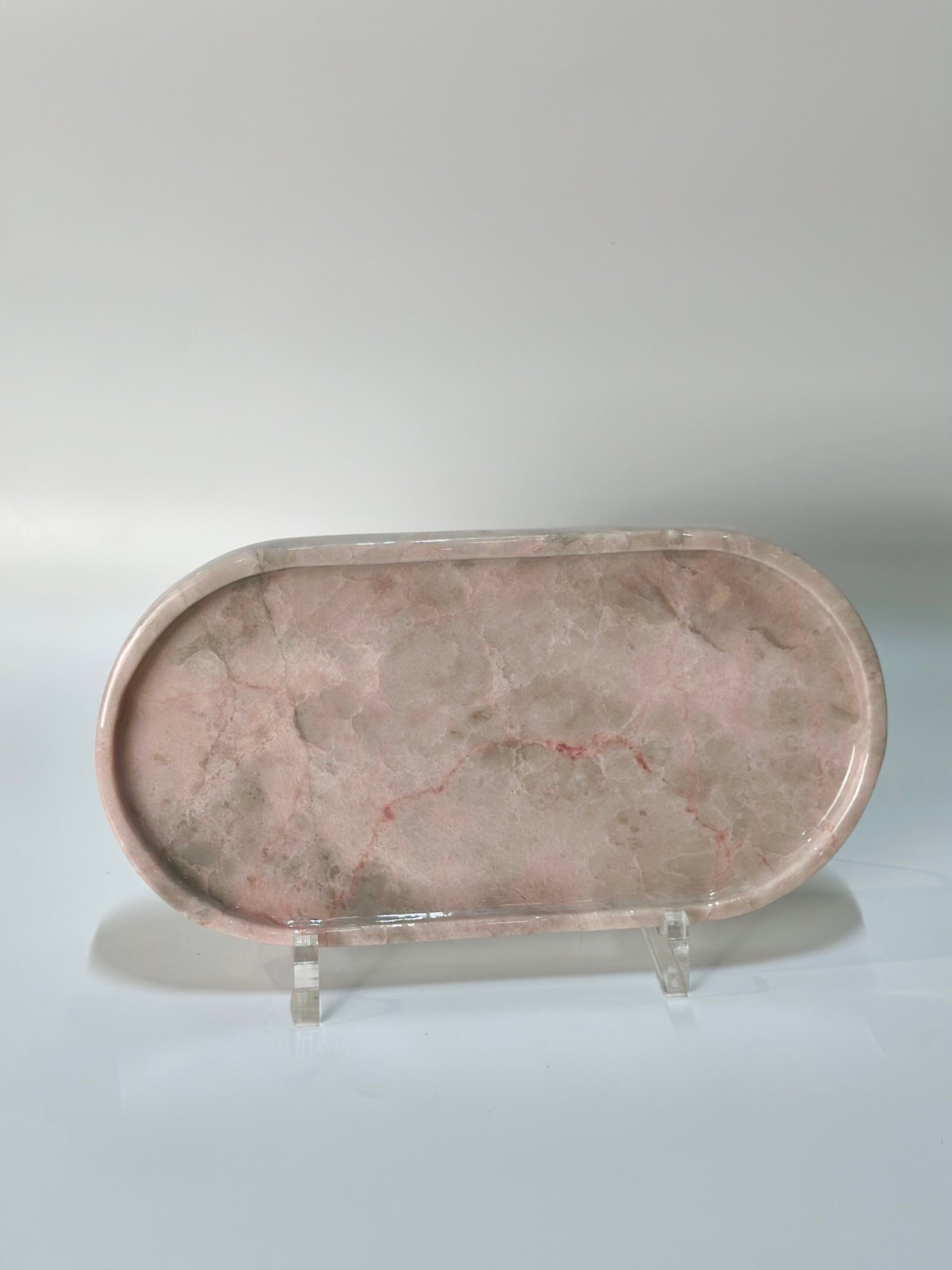 Pink Oval Stand Plaque natural stone wholesale product