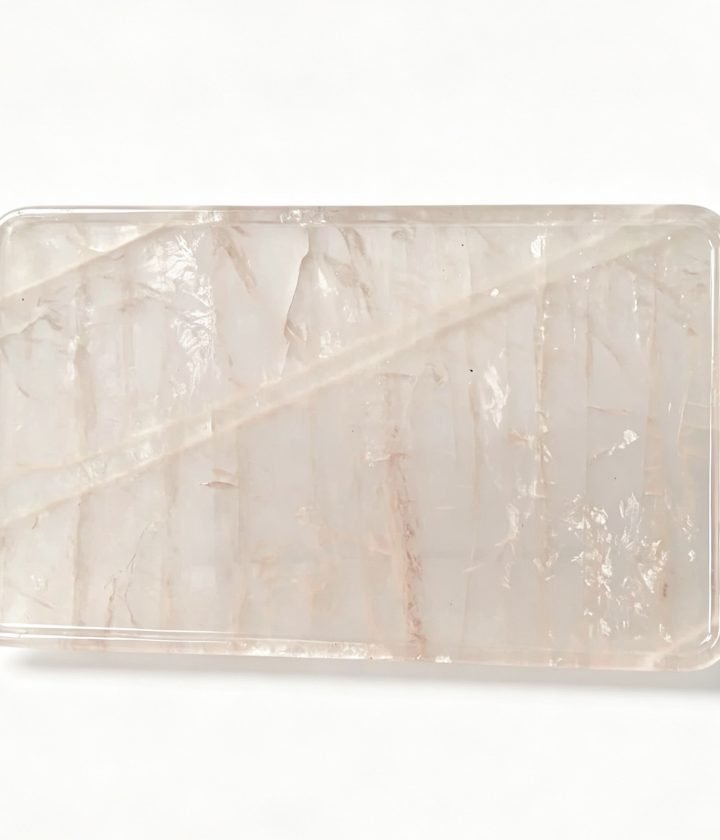 Pink Rectangular Stone Plaque natural stone wholesale product