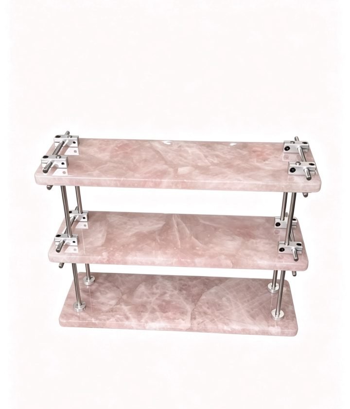 Pink Two Tier Shelf natural stone wholesale product