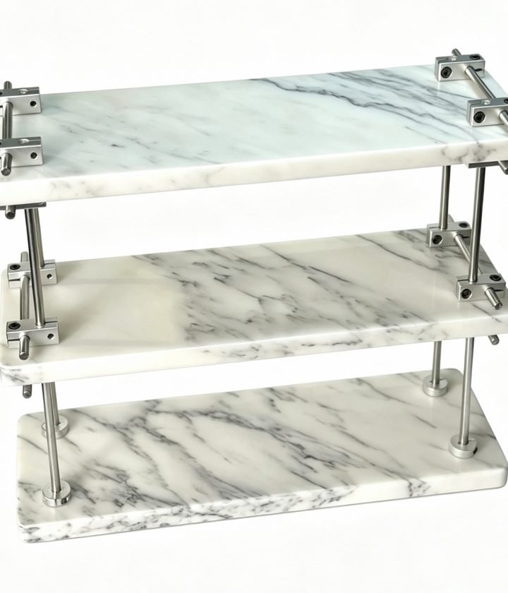 White Three Tier Shelf natural stone wholesale product