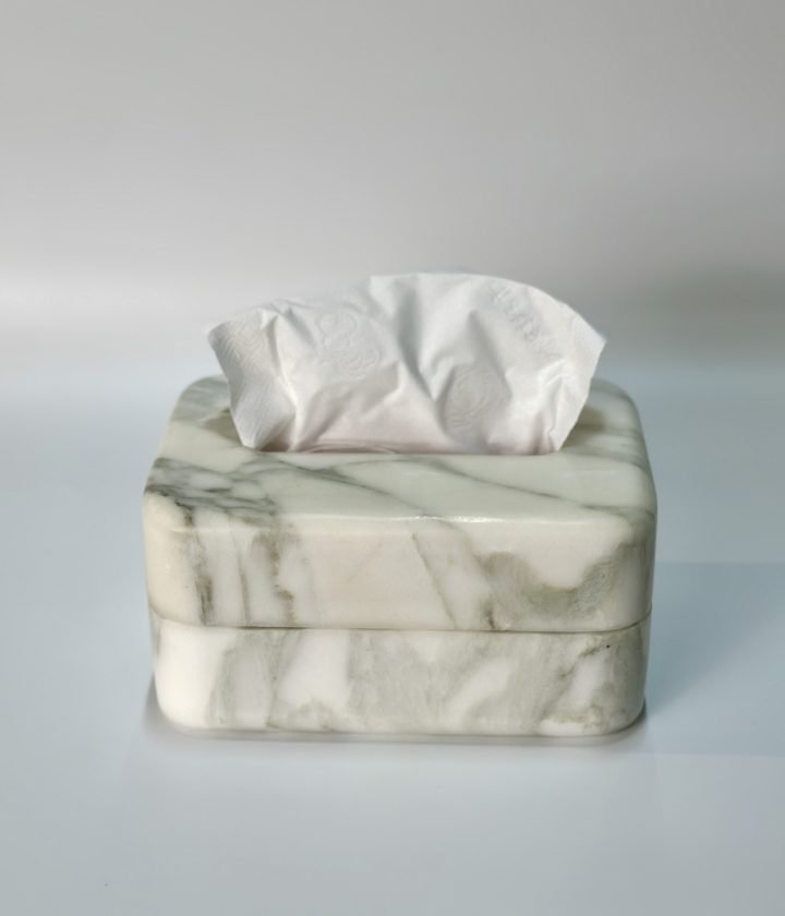 White Tissue Box natural stone wholesale product