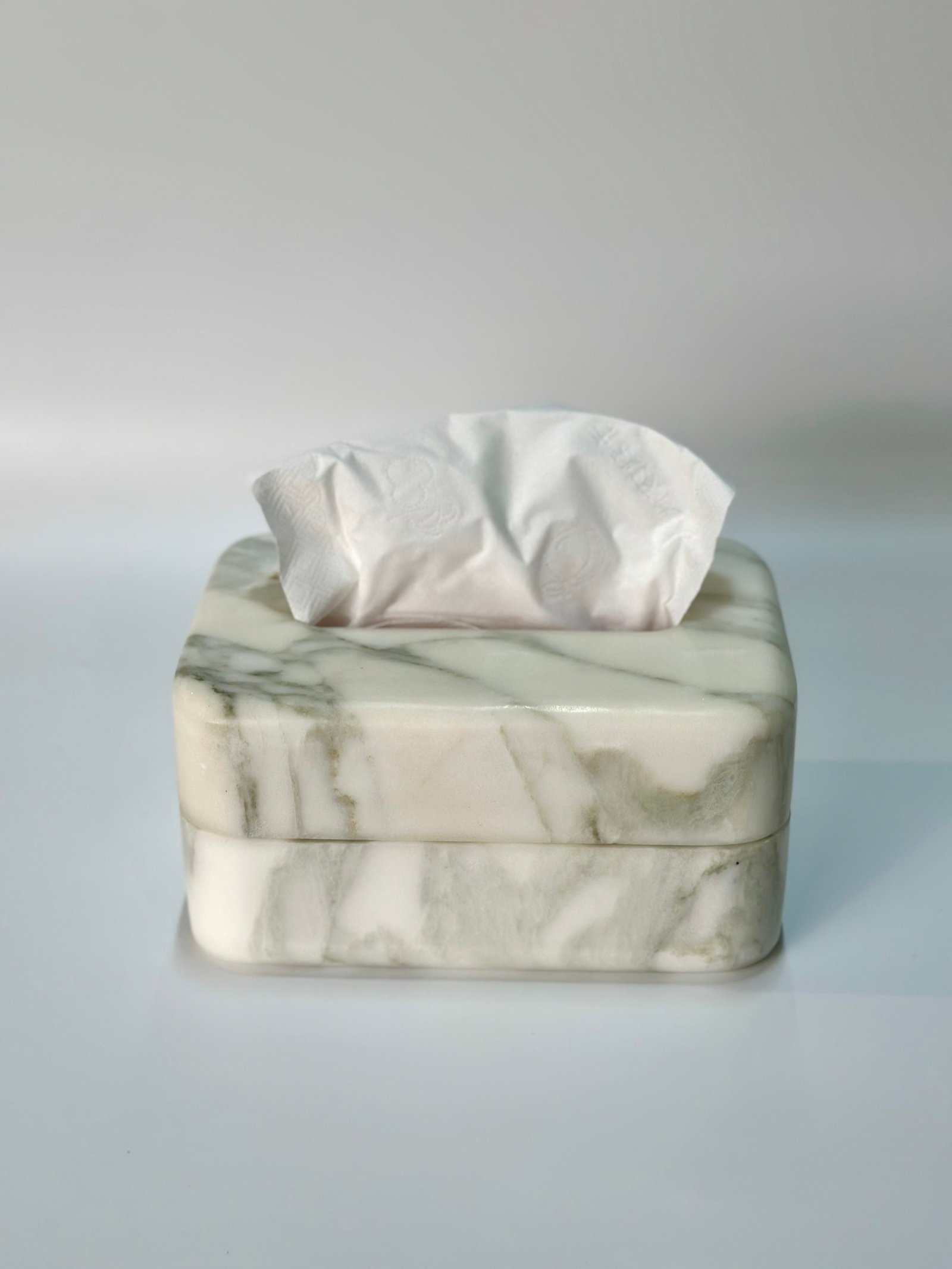 White Tissue Box natural stone wholesale product