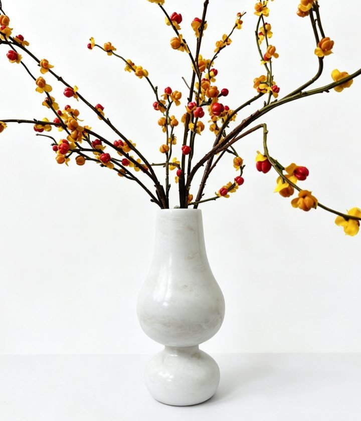 White Vase Branches natural stone wholesale product