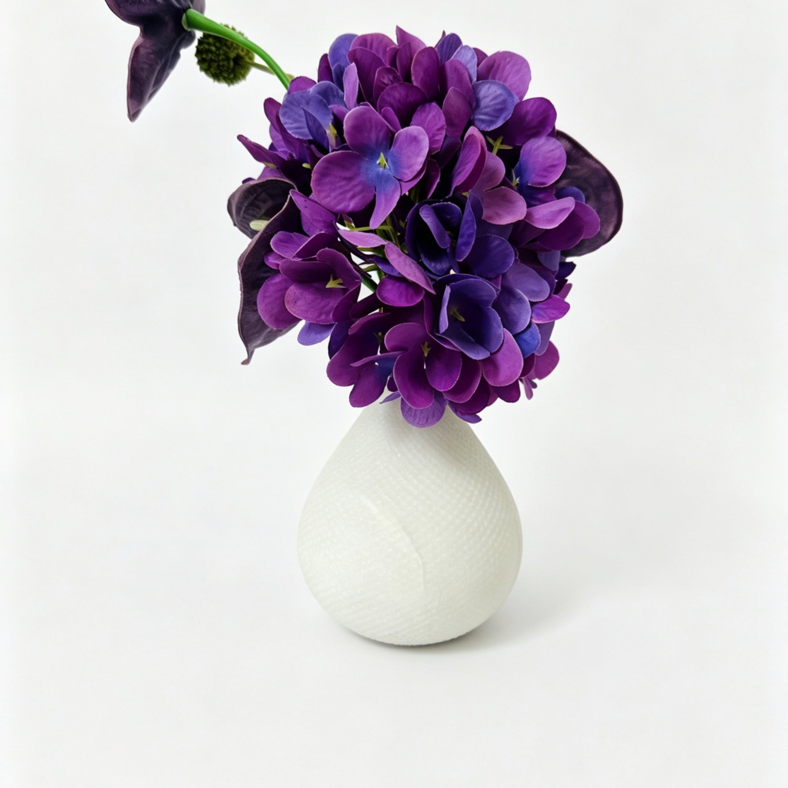 White Vase Purple Flowers natural stone wholesale product