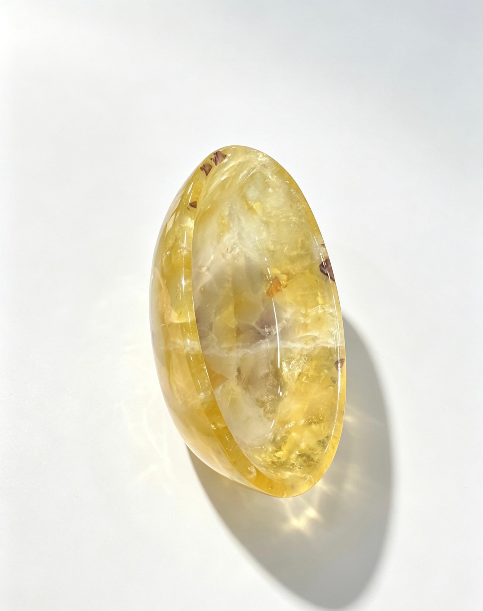Yellow Oval Disc natural stone wholesale product