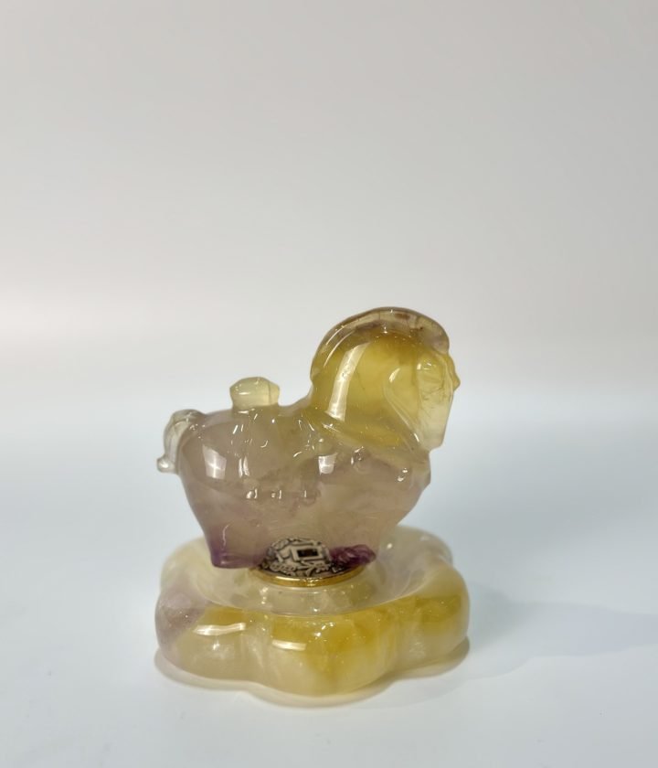 Yellow Purple Duck Object natural stone wholesale product