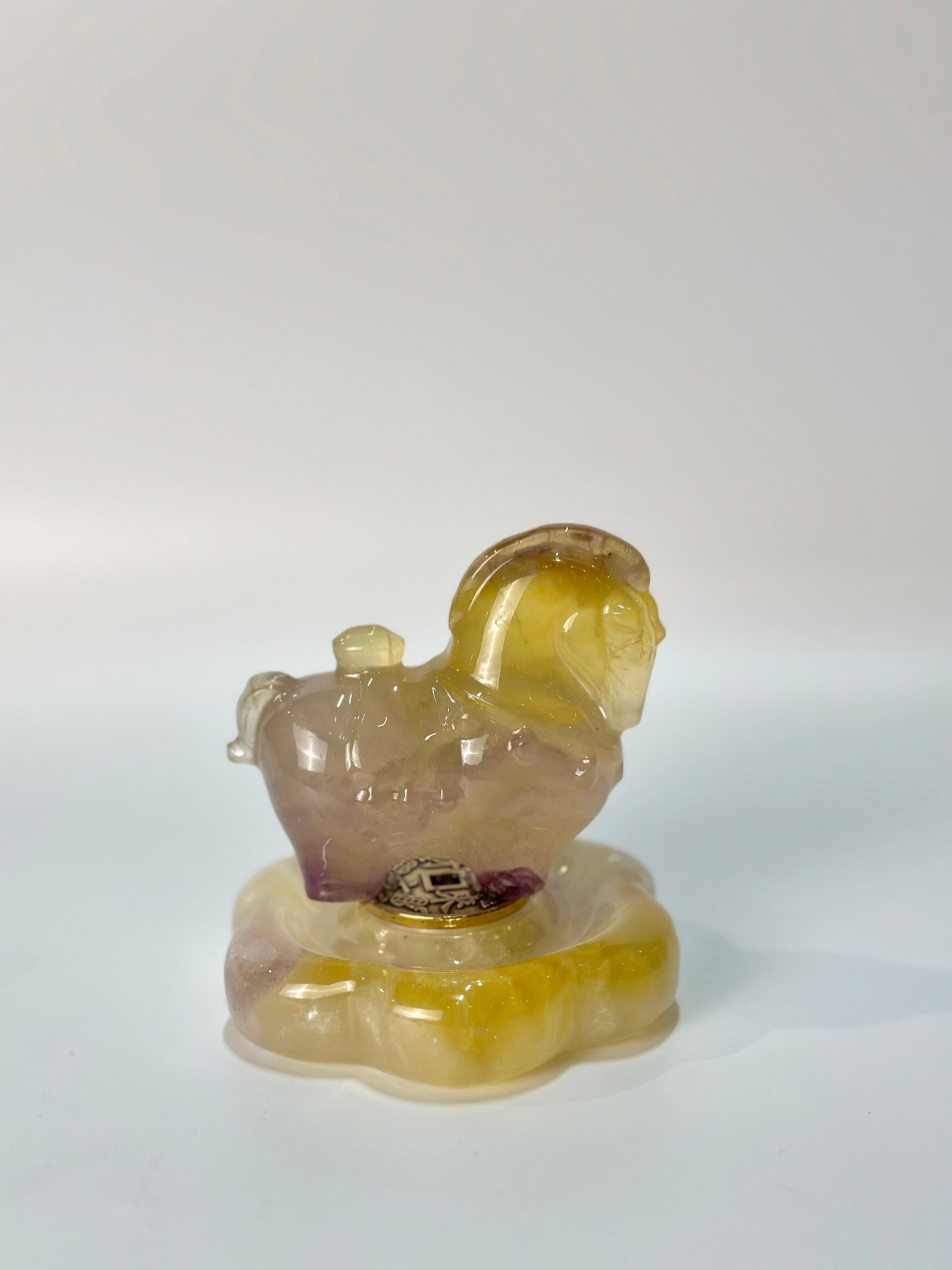Yellow Purple Duck Object natural stone wholesale product