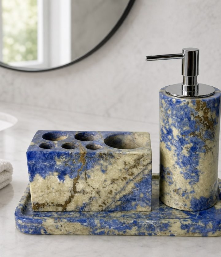 Blue Stone Bathroom Set product view 2