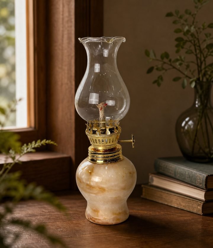 Cream Oil Lamp product view 2