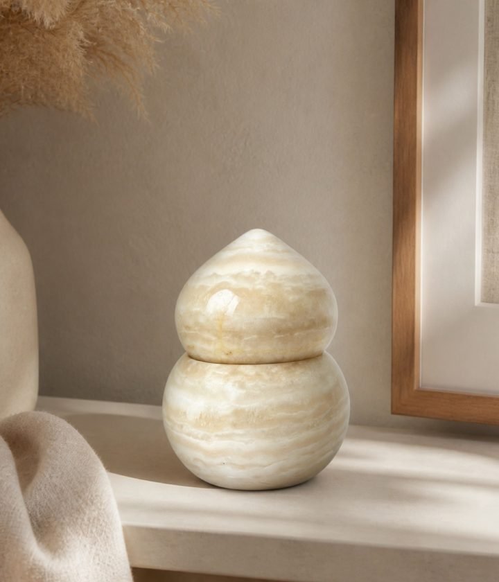 Cream Round Stacked Object product view 2