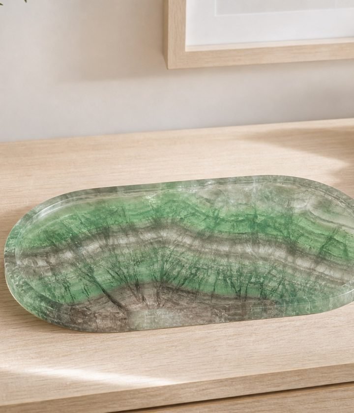 Green Curved Plaque product view 2