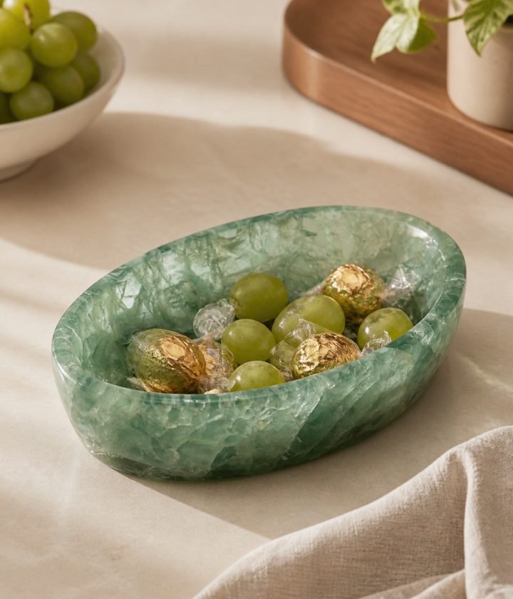 Green Oval Bowl product view 2