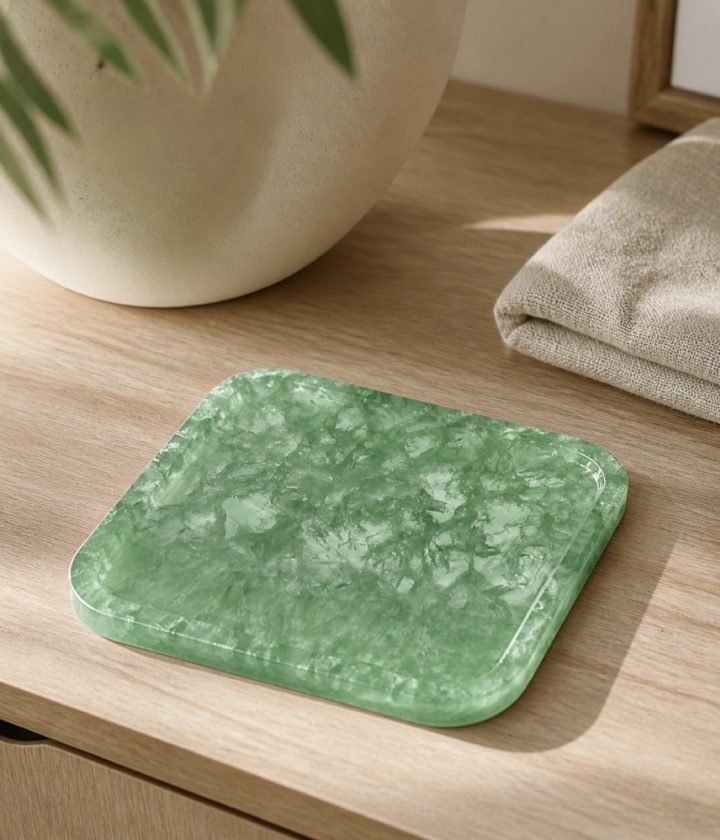 Green Square Plaque product view 2