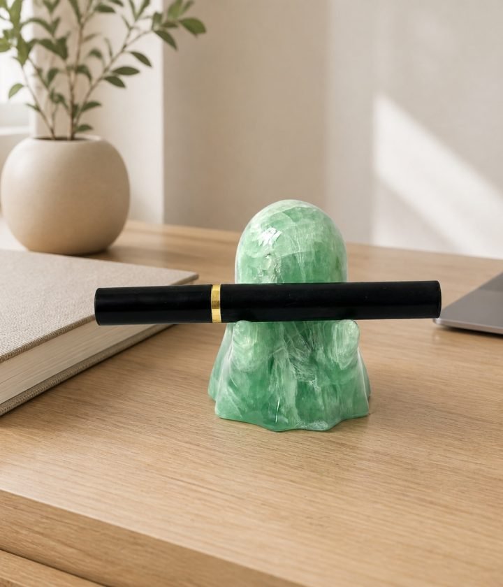Green Stone Pen Holder product view 2