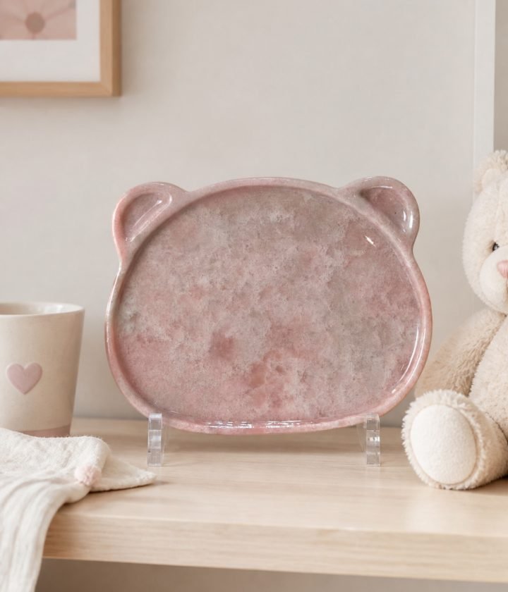 Pink Bear Face Plaque product view 2