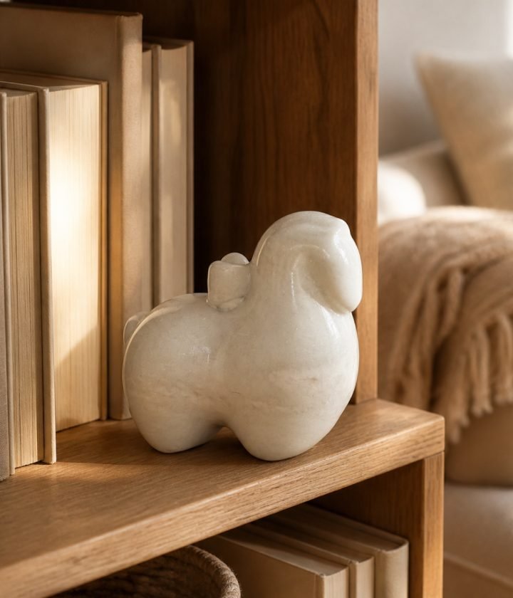 White Abstract Elephant Object product view 2
