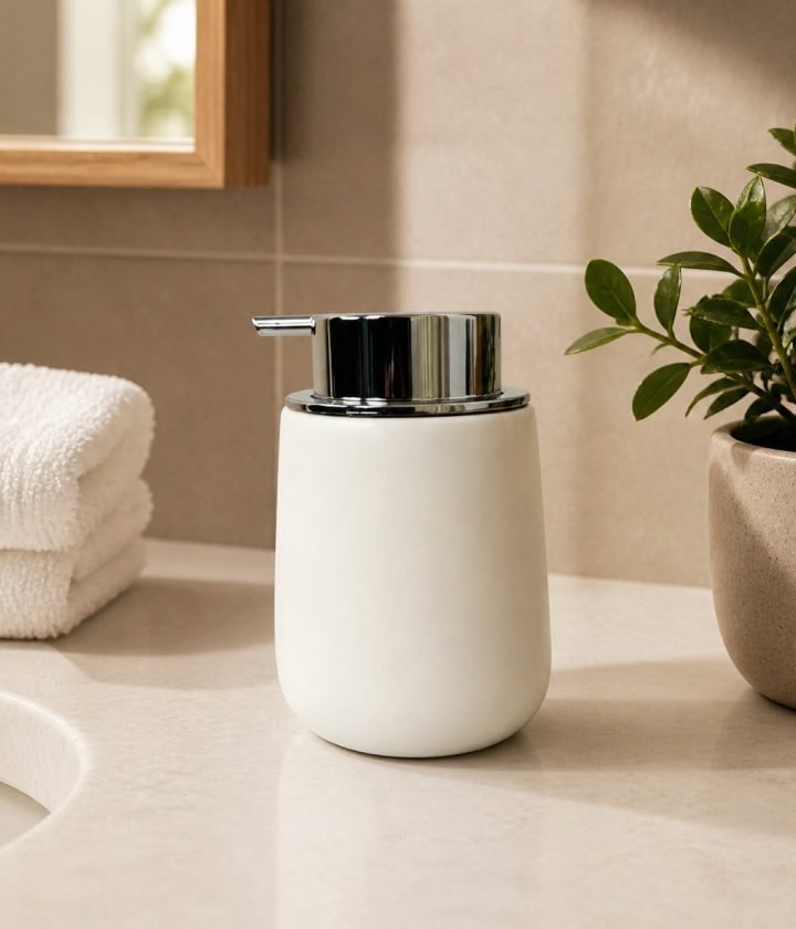 White Soap Dispenser product view 2