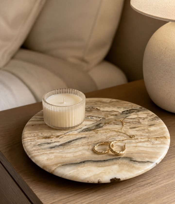 Beige Round Disc product view 3