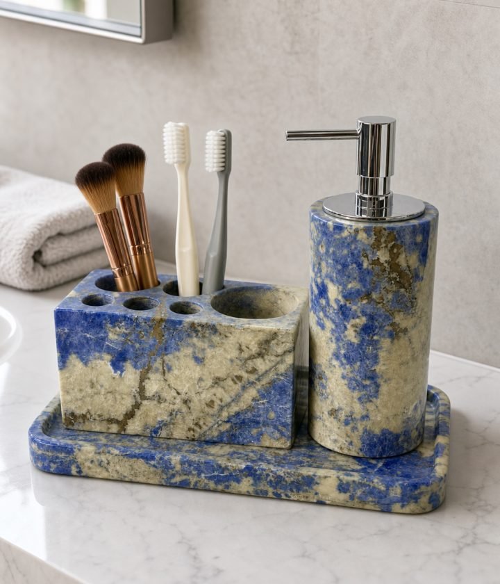 Blue Stone Bathroom Set product view 3