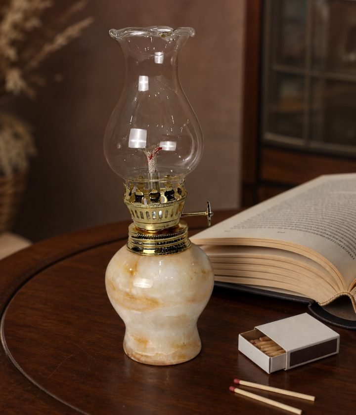 Cream Oil Lamp product view 3