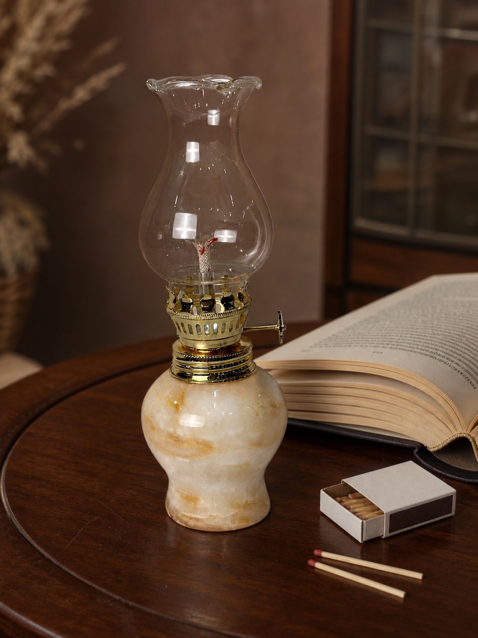 Cream Oil Lamp product view 3