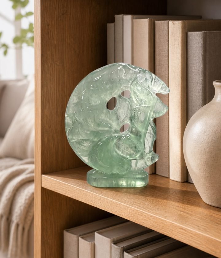 Green Carved Figure Plaque product view 3