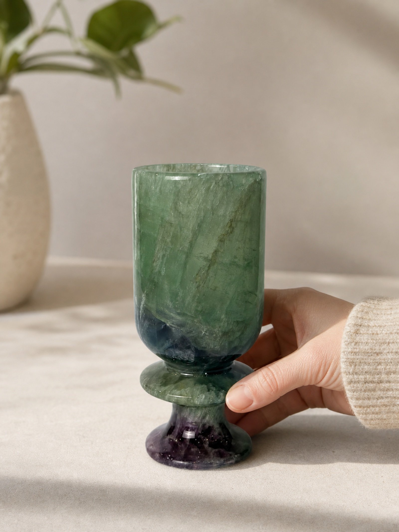 Green Goblet Dark Base product view 3