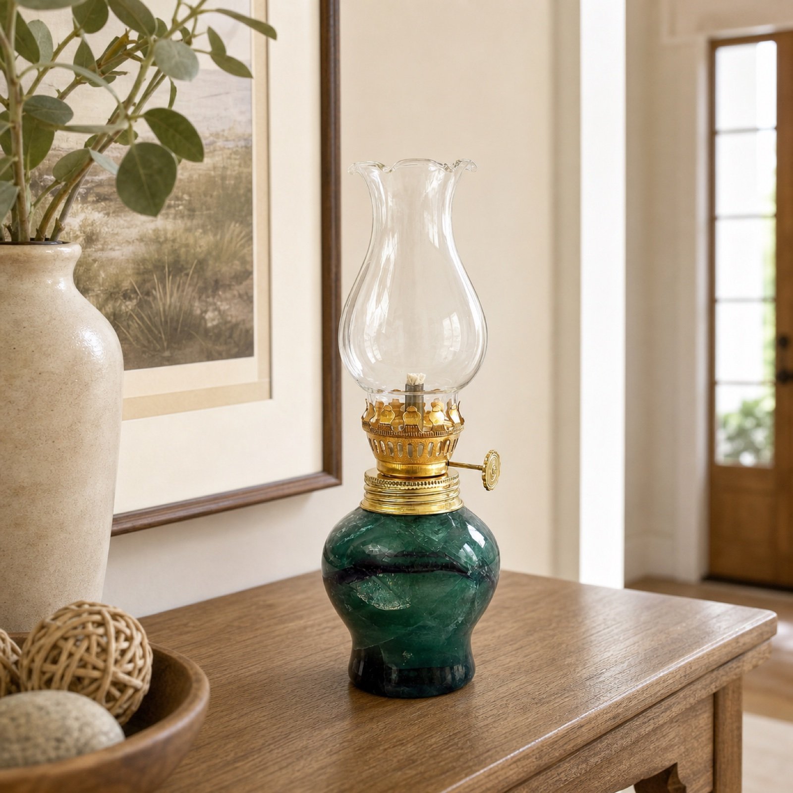 Green Oil Lamp product view 3