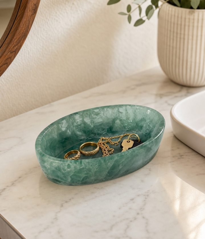 Green Oval Bowl product view 3