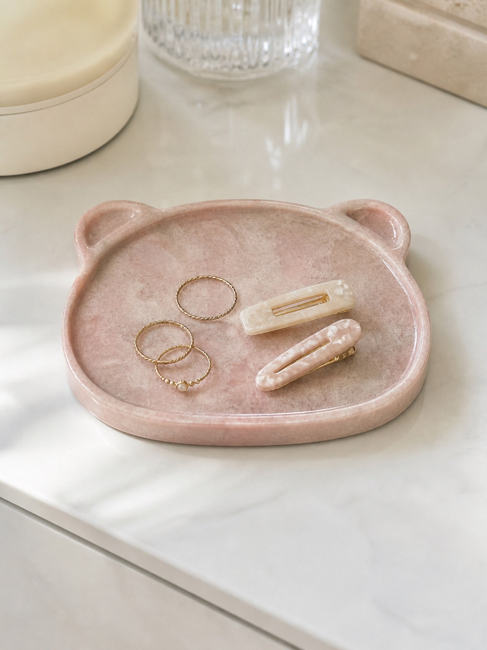 Pink Bear Face Plaque product view 3