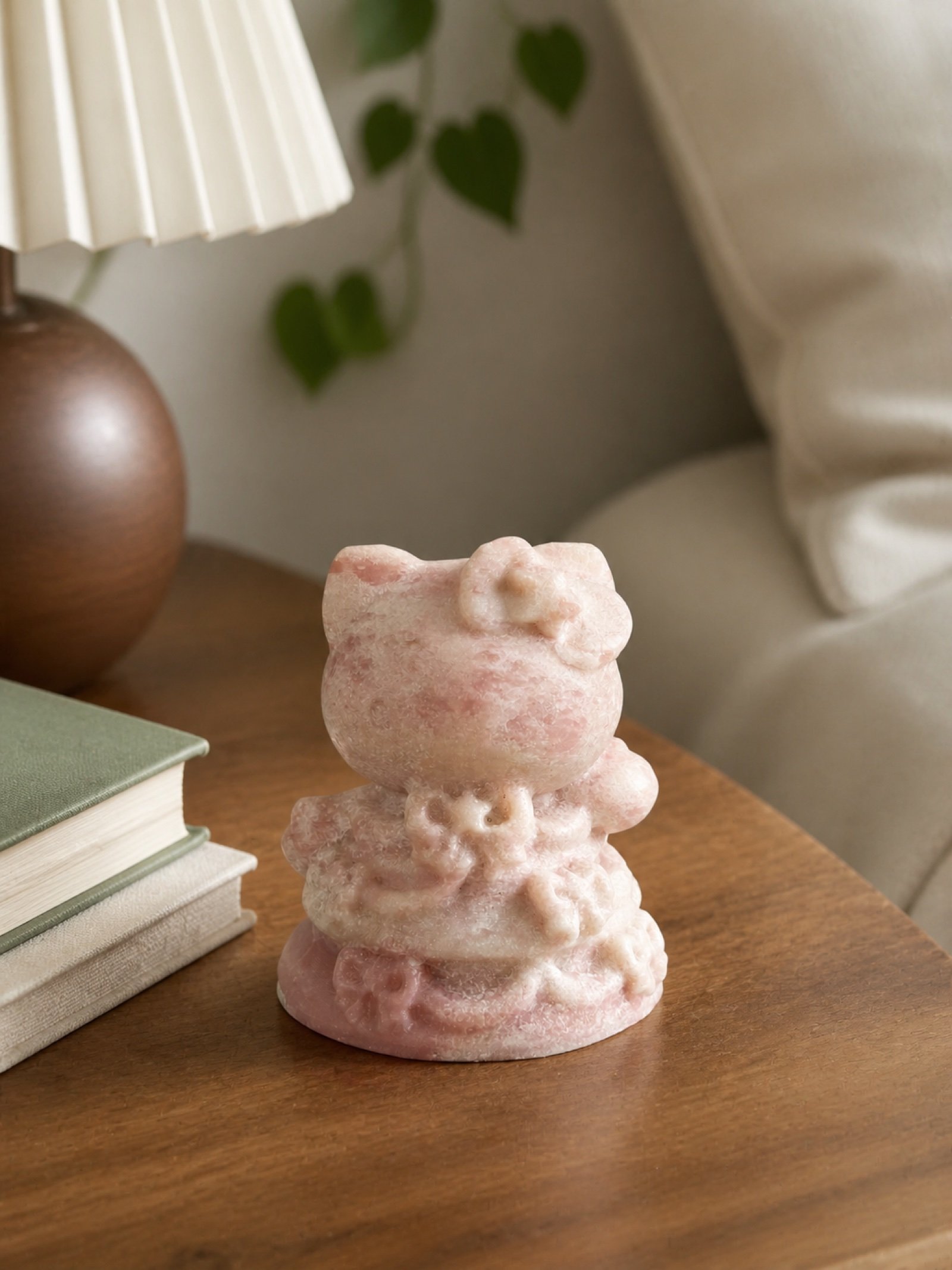 Pink Cat Statue product view 3