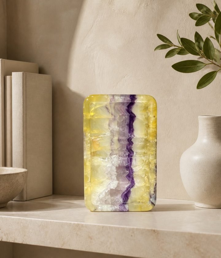 Purple Yellow Rectangular Plaque product view 3