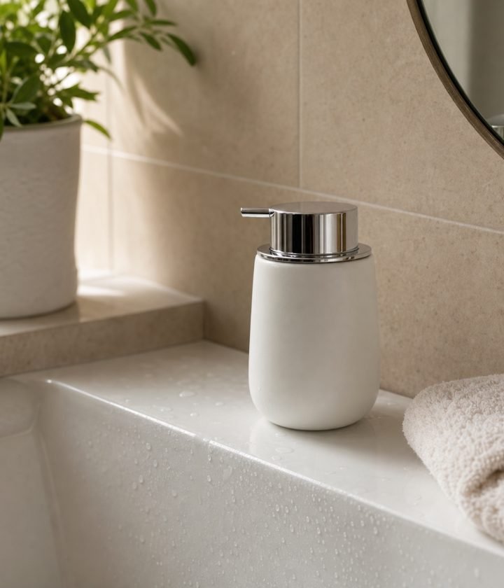 White Soap Dispenser product view 3