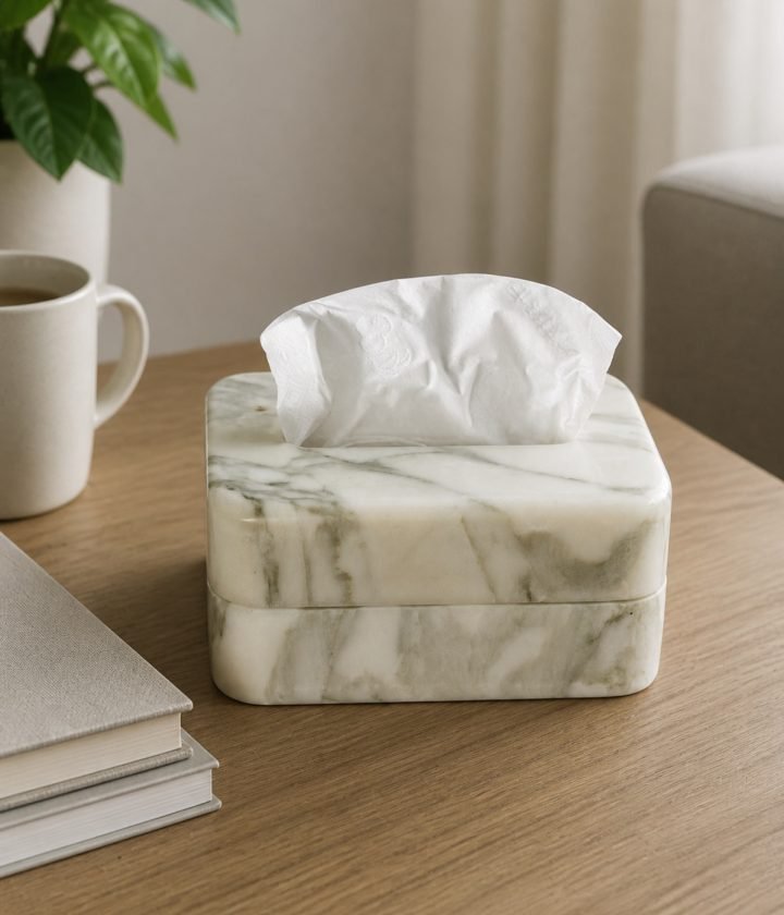 White Tissue Box product view 3