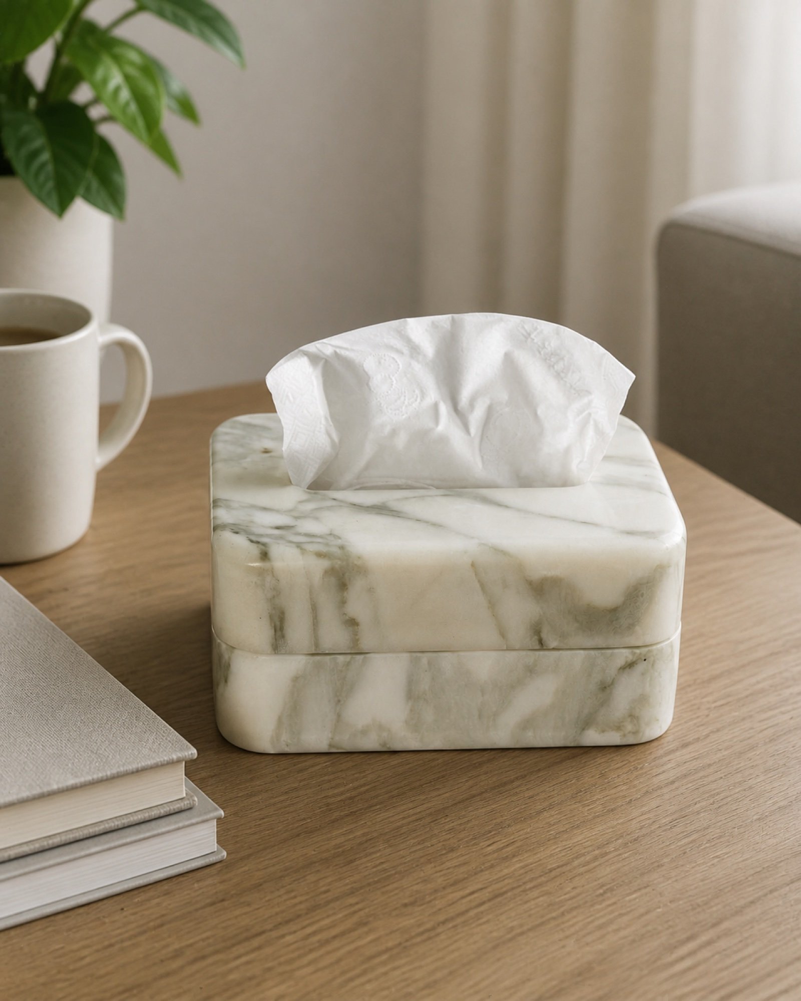 White Tissue Box product view 3