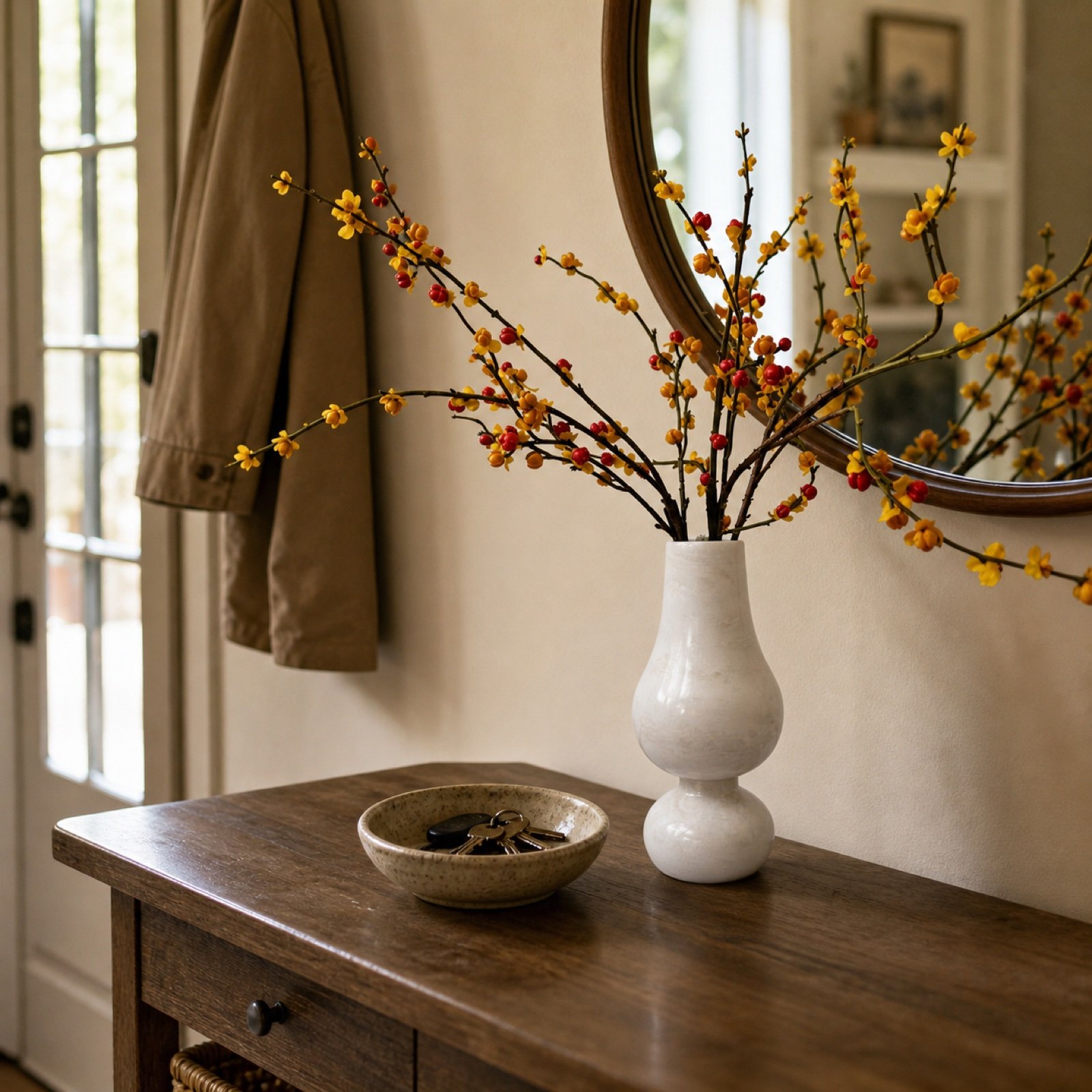 White Vase Branches product view 3