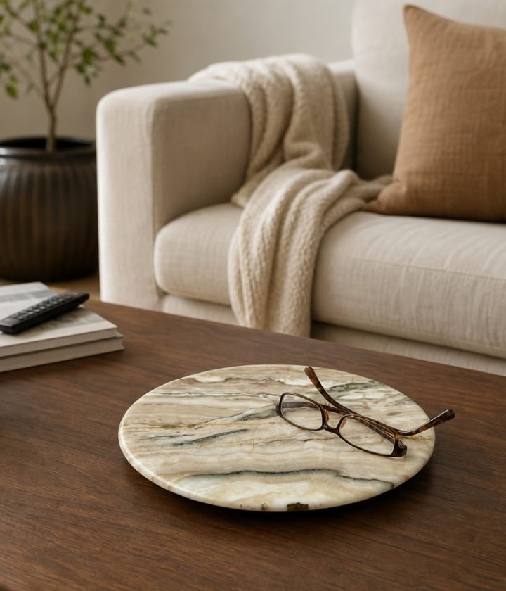 Beige Round Disc product view 4