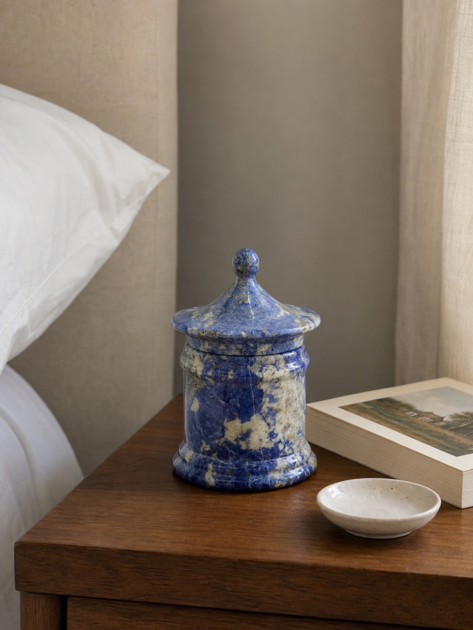 Blue Lidded Jar product view 4