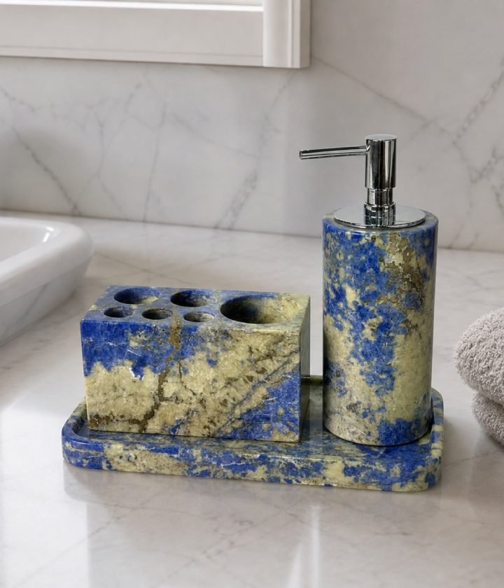 Blue Stone Bathroom Set product view 4