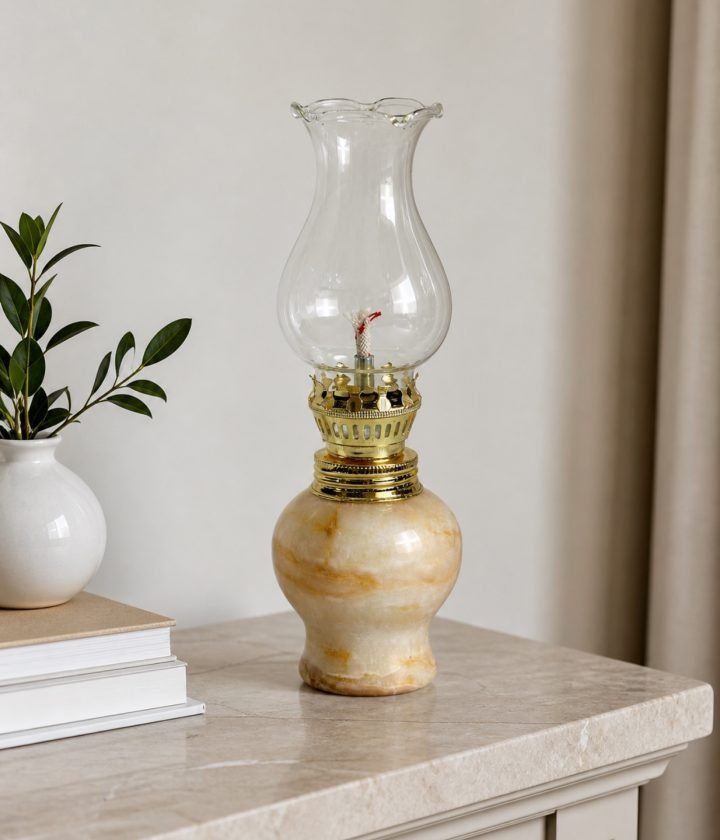 Cream Oil Lamp product view 4