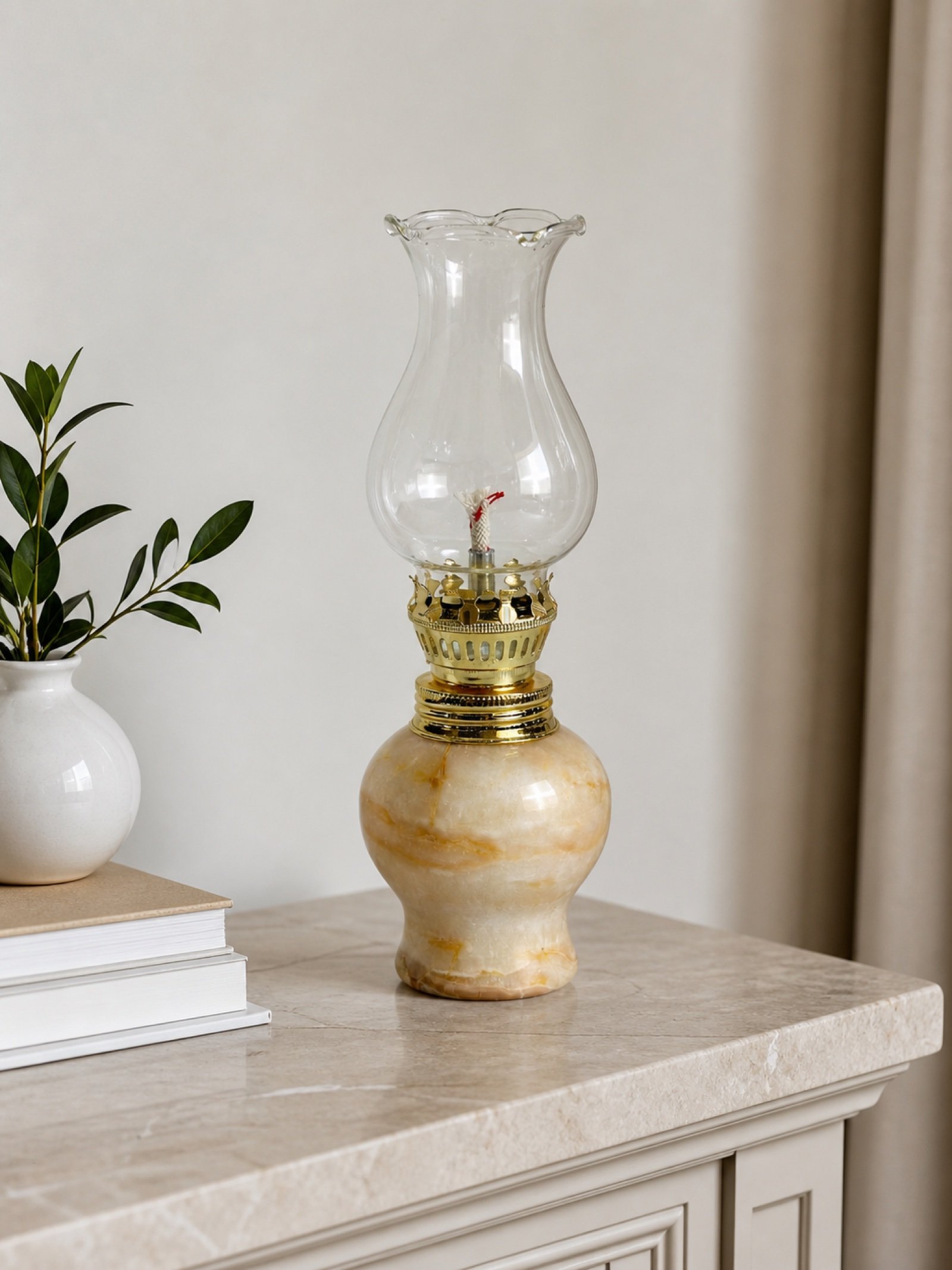 Cream Oil Lamp product view 4