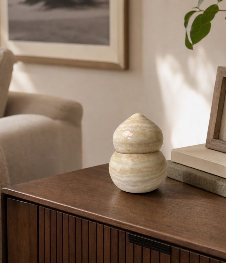 Cream Round Stacked Object product view 4