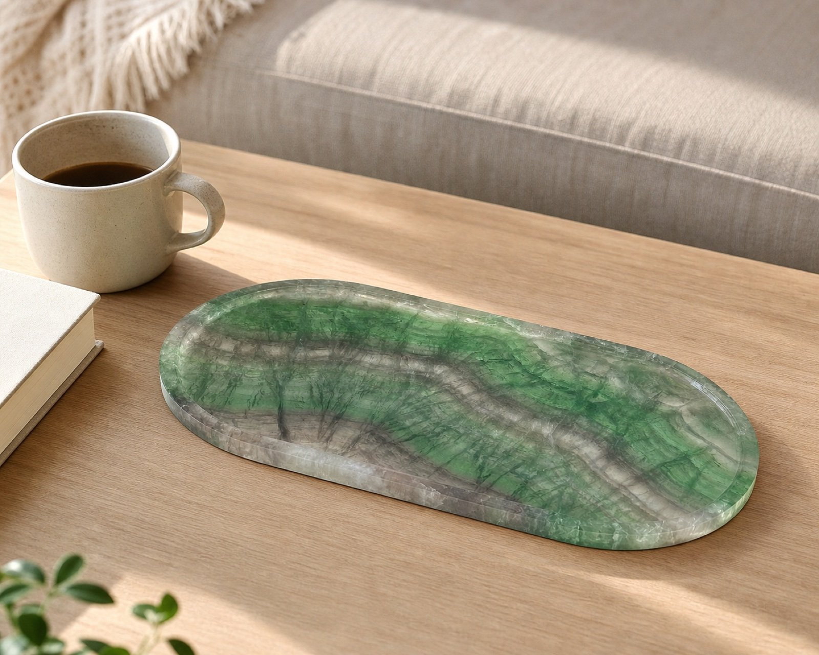 Green Curved Plaque product view 4